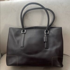 COACH leather RARE vintage Y2K Tote